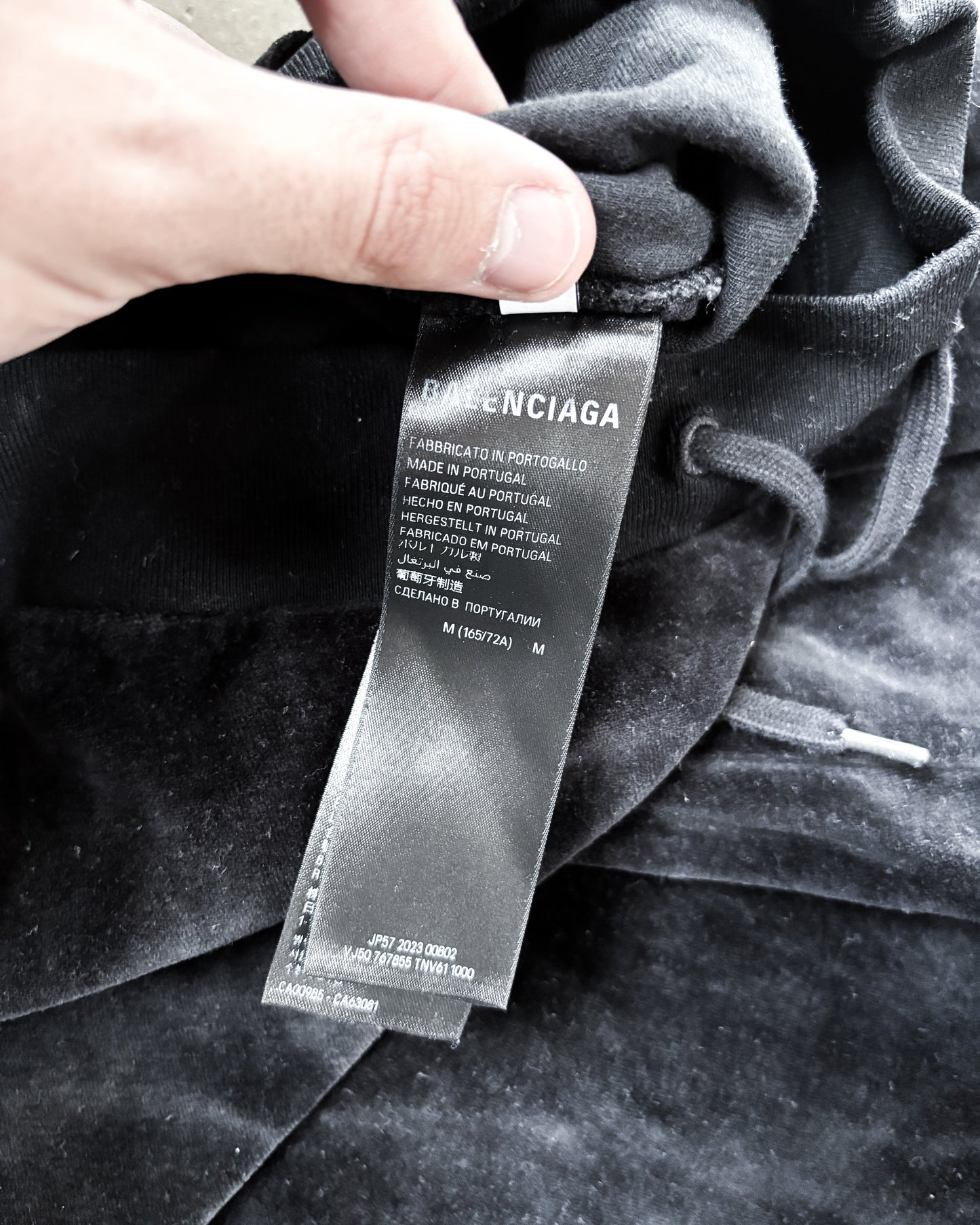 F/W23 VELVET FLARED SWEATPANTS
