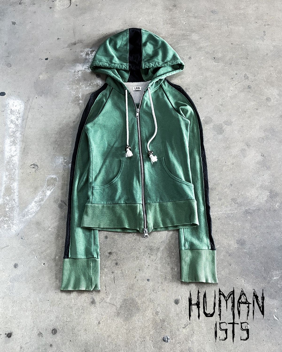 LGB Green Boxer Zip Up Hoodie – HMNSTS LTD