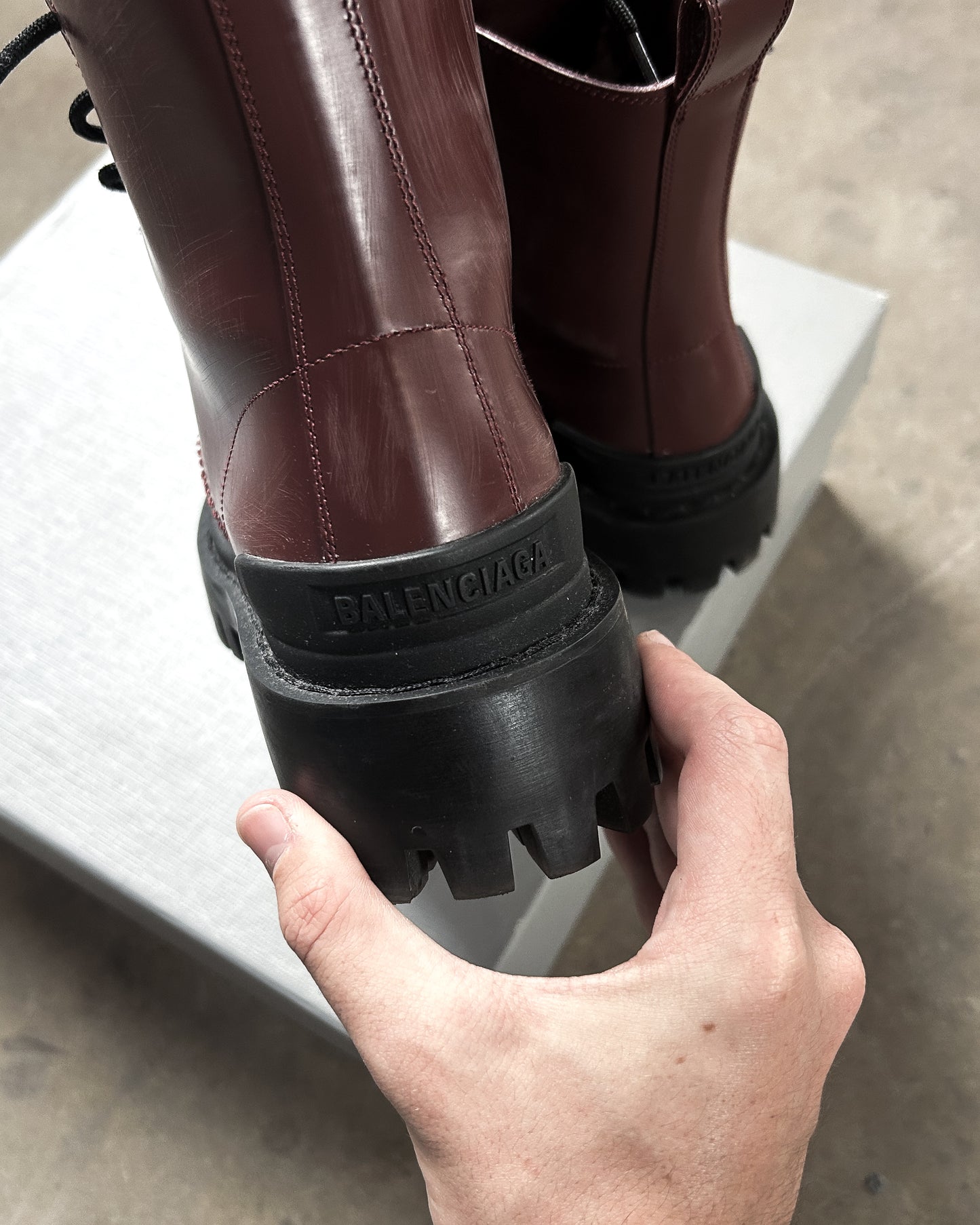 RED BLACK STRIKE BOOTS