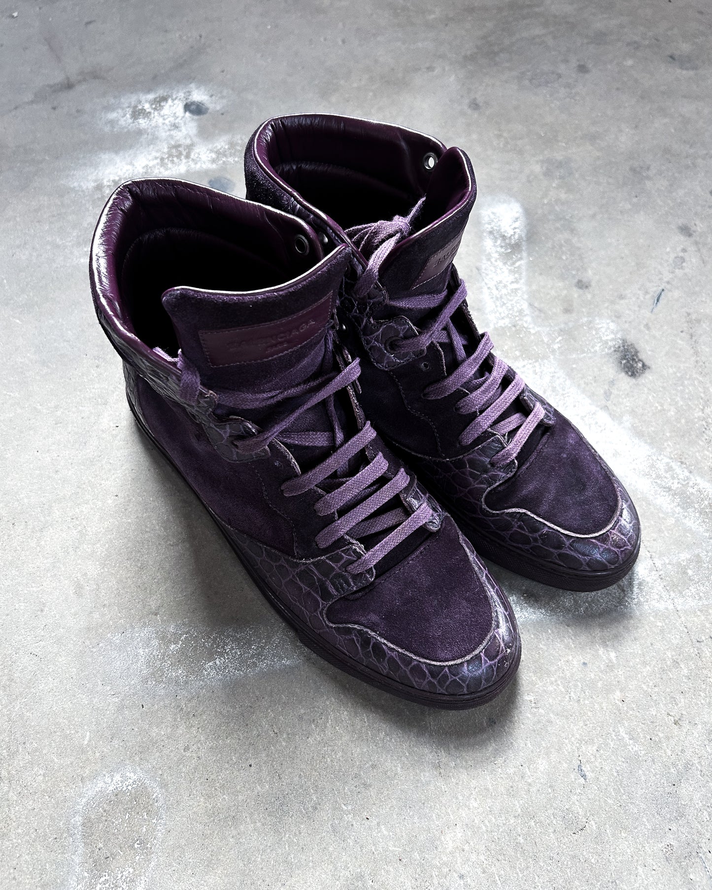 PURPLE CROC HIGH TOPS