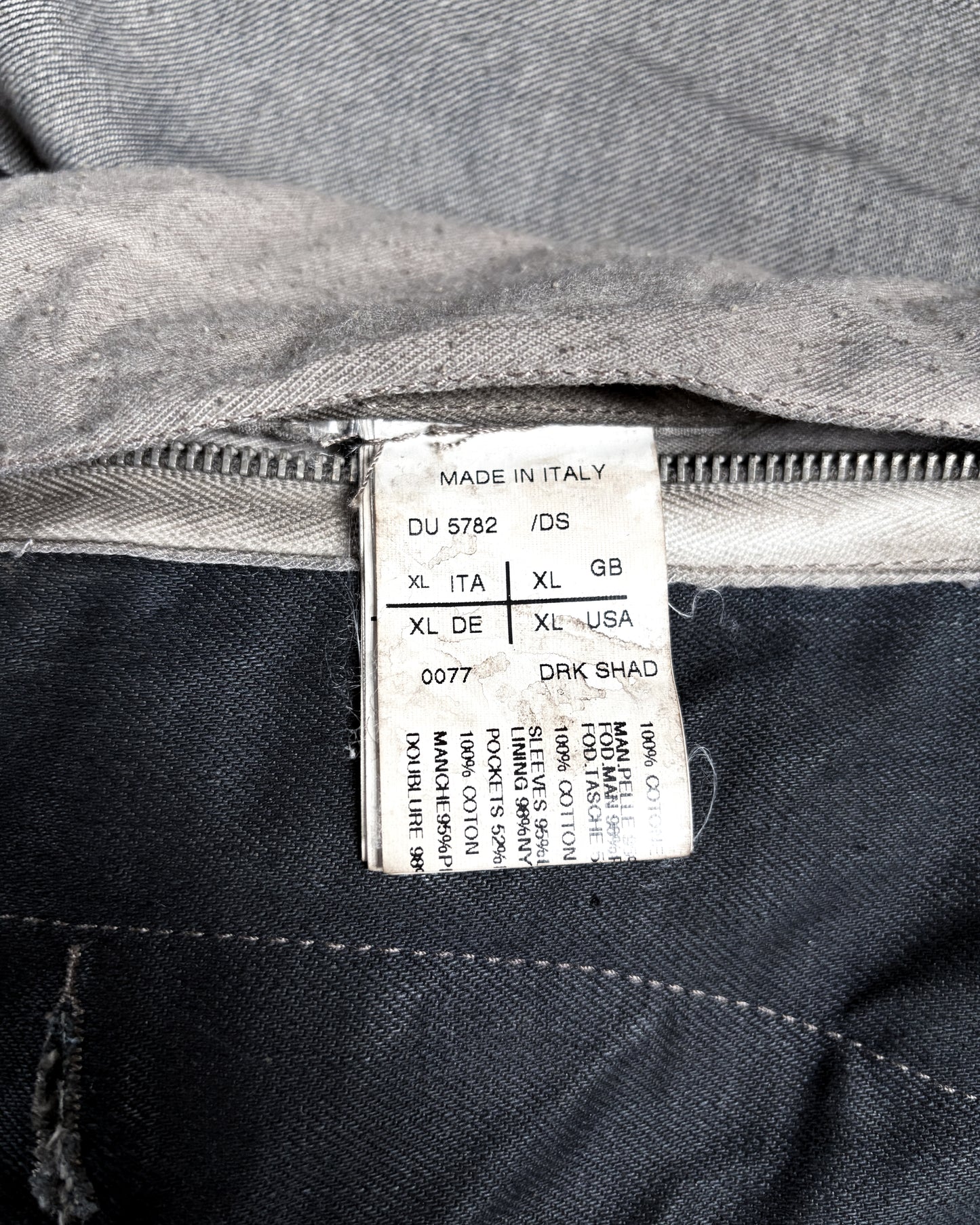 S/S13 “ISLAND” DRK SHDW LEATHER SLEEVE SLAVE JACKET