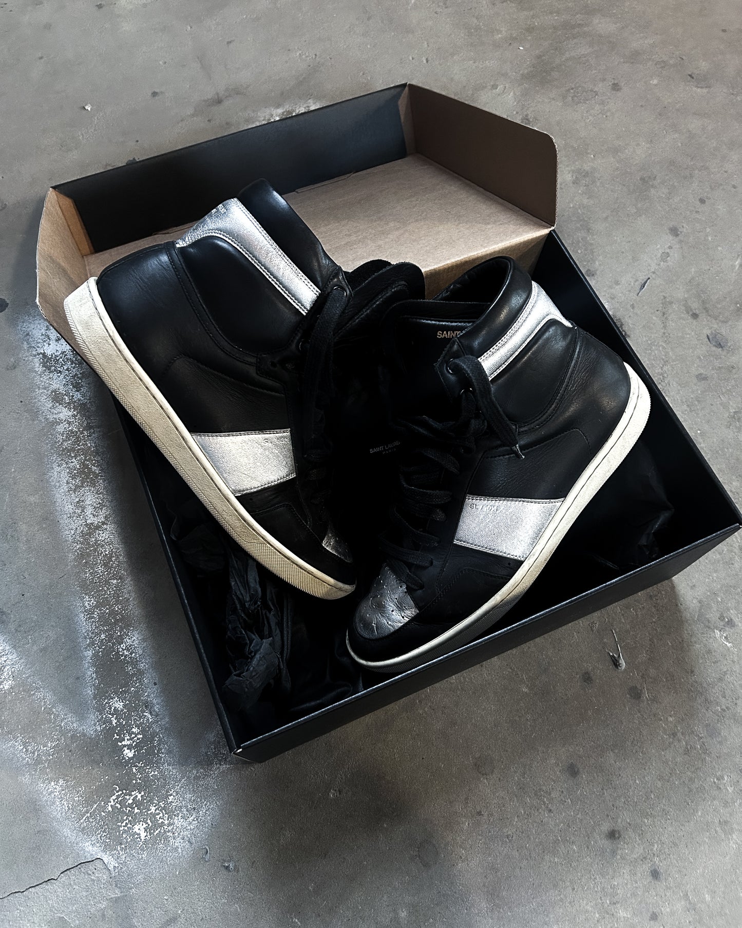 HEDI SL/10 SILVER HIGH TOPS