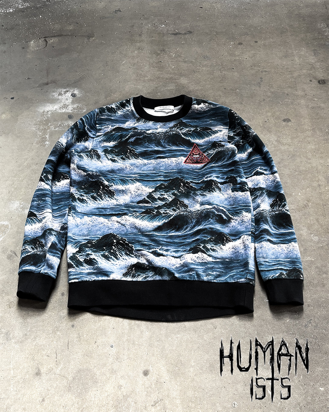 ALL SEEING EYE ILLUMINATI WAVES SWEATER