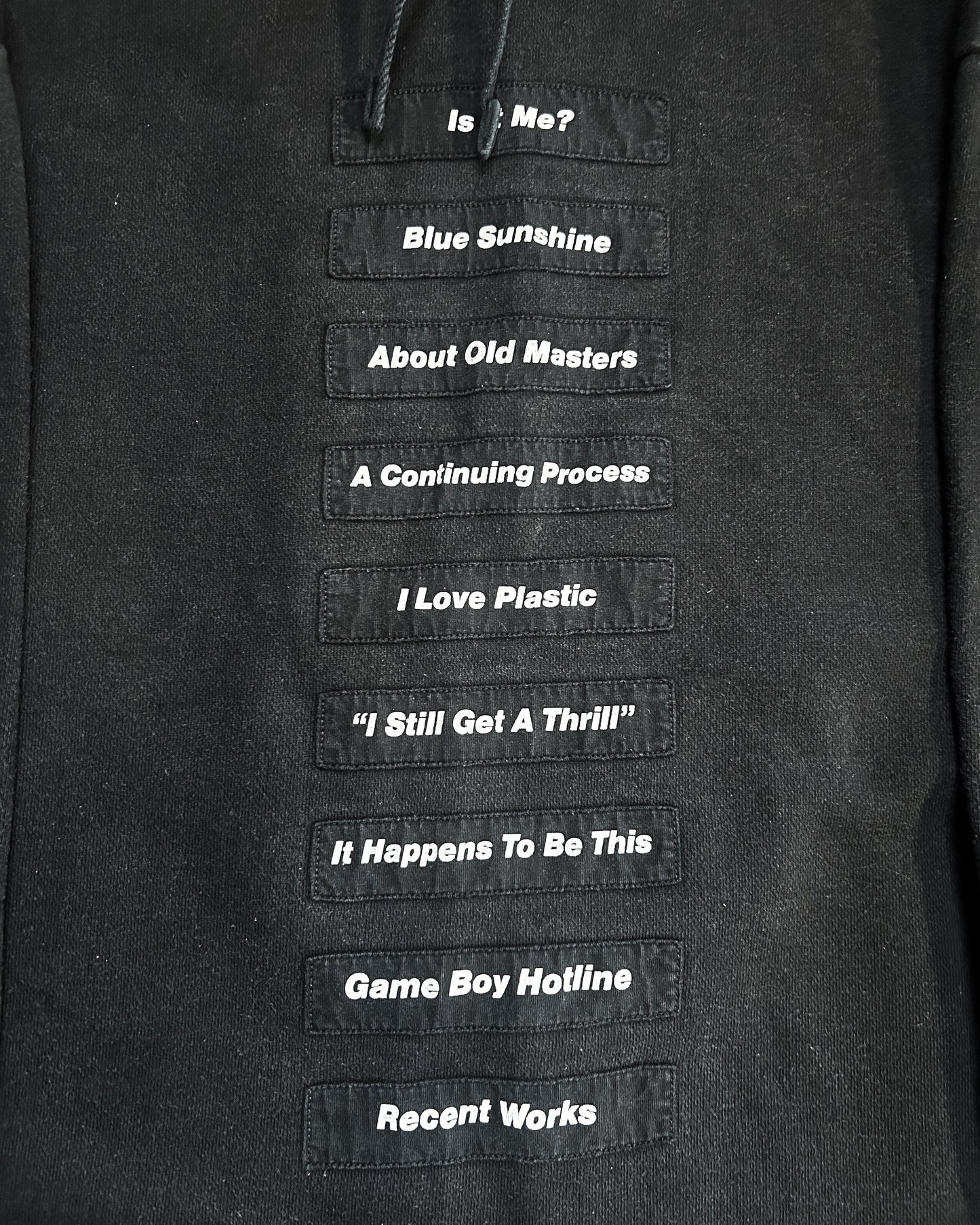 SS18 POEM PATCH HOODIE