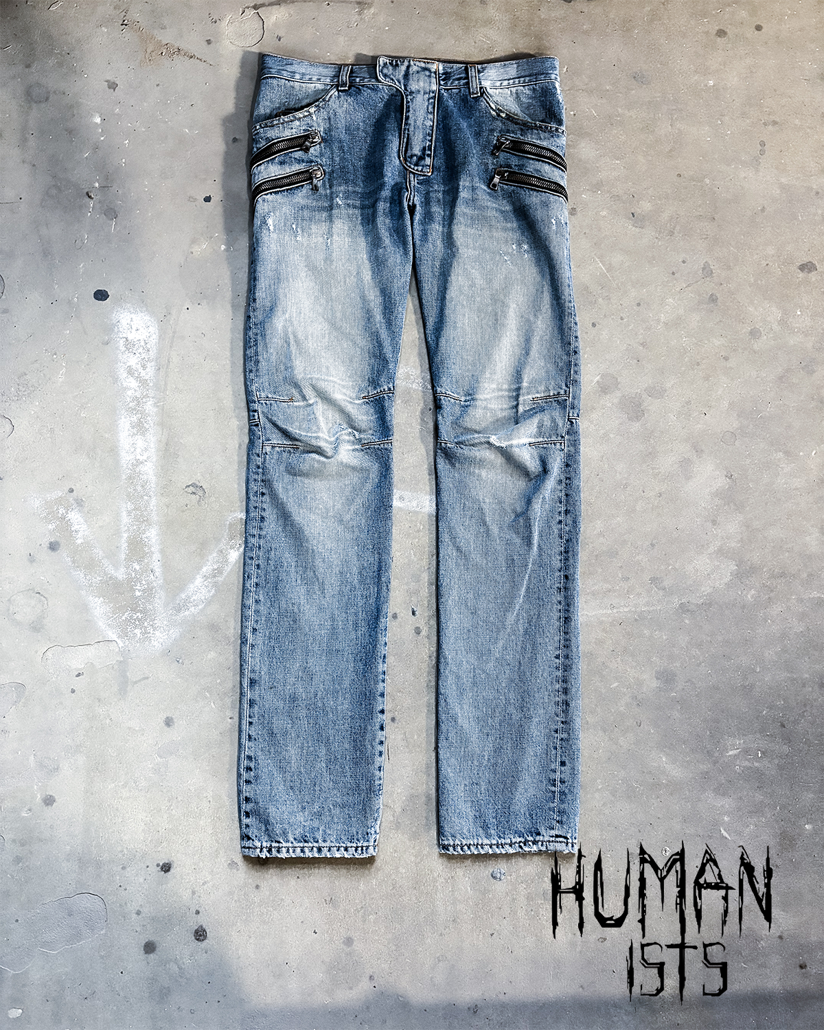 S/S15 FOUR ZIP BIKER DENIM