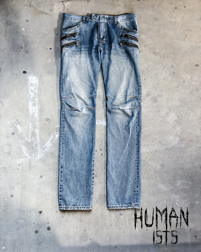 S/S15 FOUR ZIP BIKER DENIM