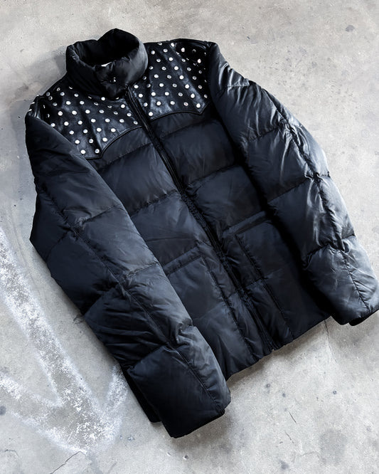 F/W14 STUDDED LEATHER PUFFER JACKET