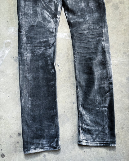 S/S16 BLACK PAINTED SLIM DENIM BY ALEXANDER WANG