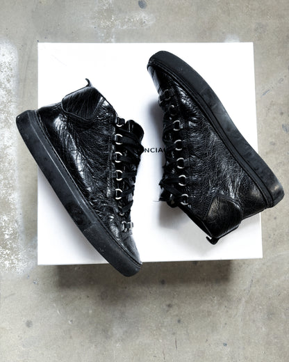 BLACK CALFSKIN ARENA HIGH