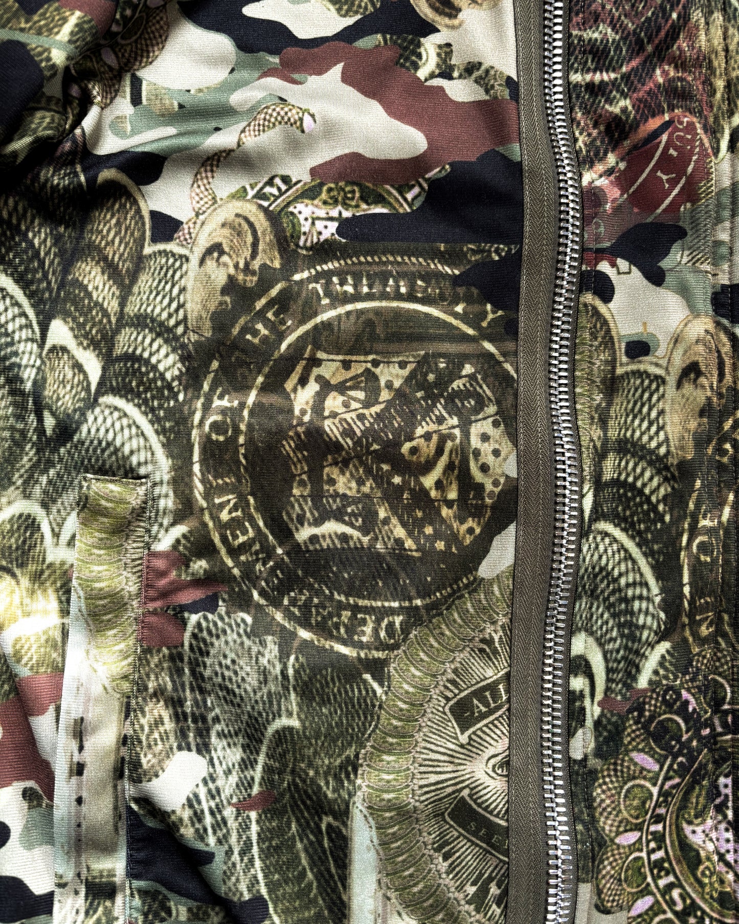 S/S17 DOLLAR CAMO BOMBER JACKET