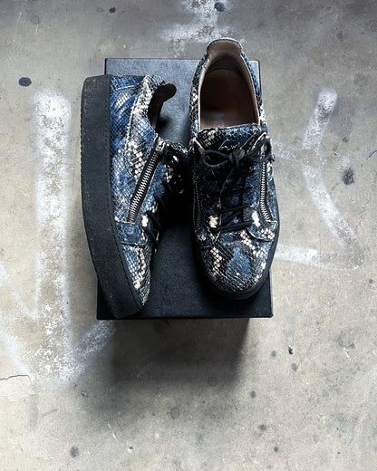 BLUE PYTHON ‘KRISS’ LOW TOPS