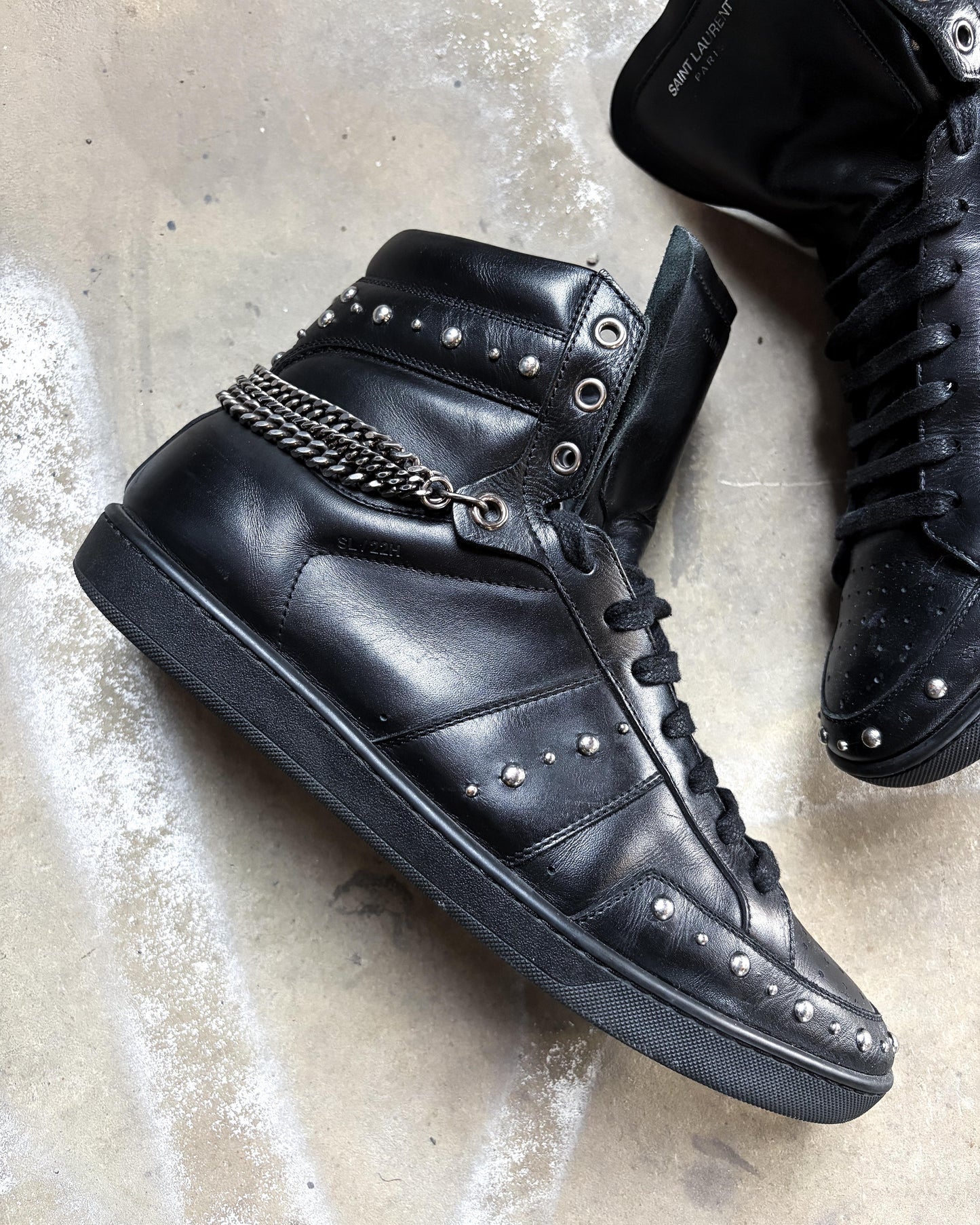 F/W15 22H CHAIN STUDDED “WOLLY” HIGH TOP