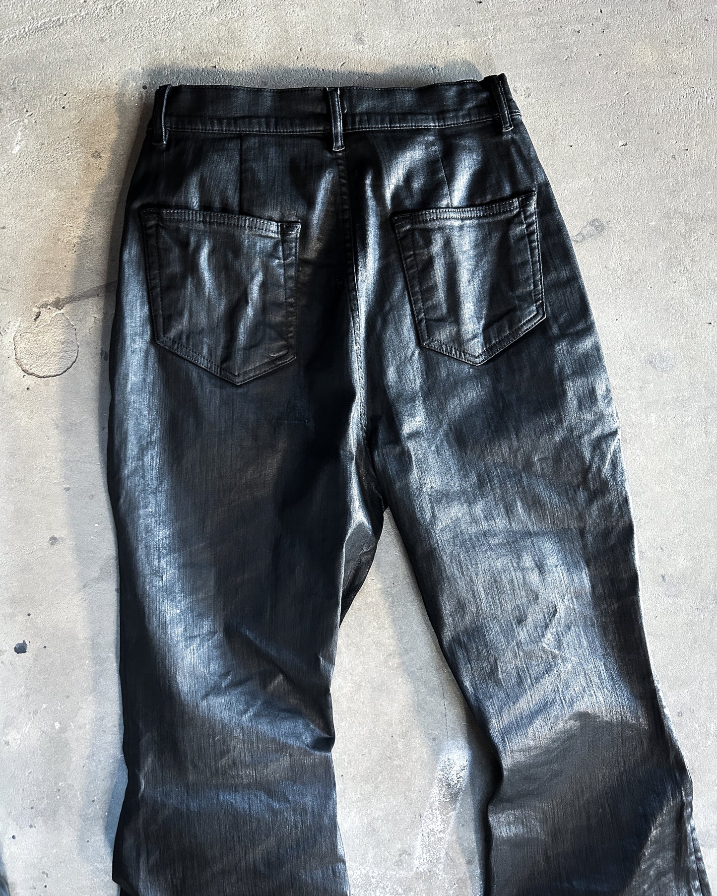F/W25 “CONCORDIANS” WAXED BOLAN BOOTCUT