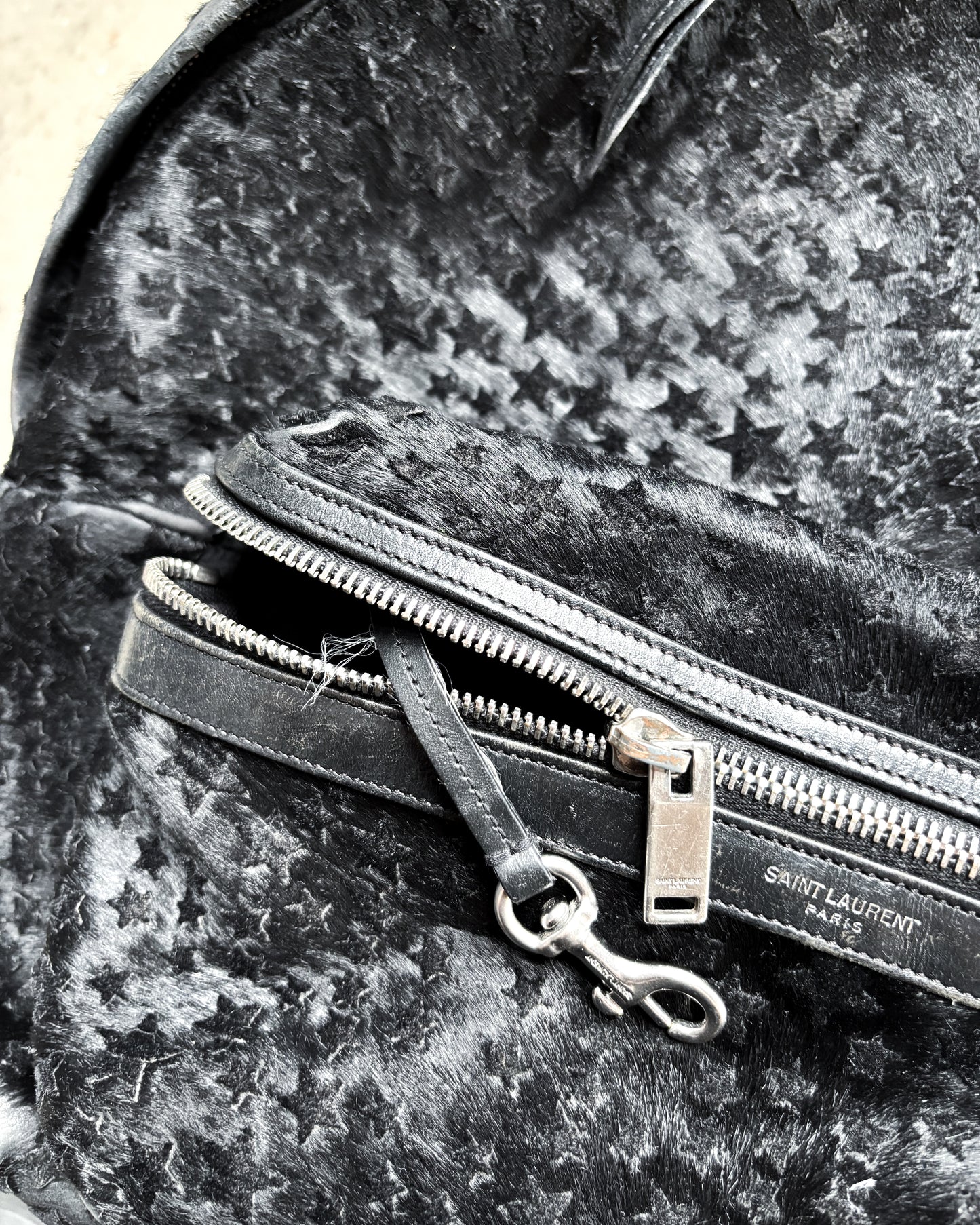 S/S16 PONYHAIR STAR BACKPACK