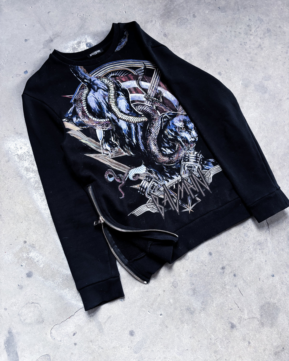 F/W17 PANTHER ZIP SWEATER
