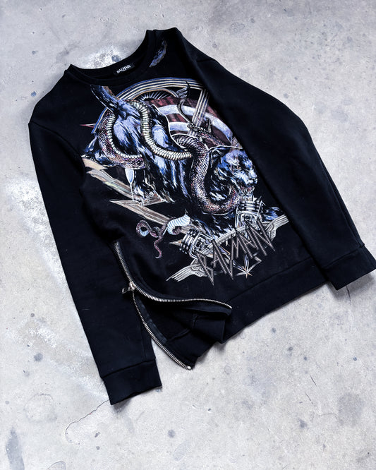 F/W17 PANTHER ZIP SWEATER