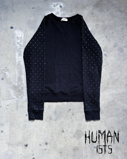 F/W15 RHINESTONE SLEEVE SWEATER