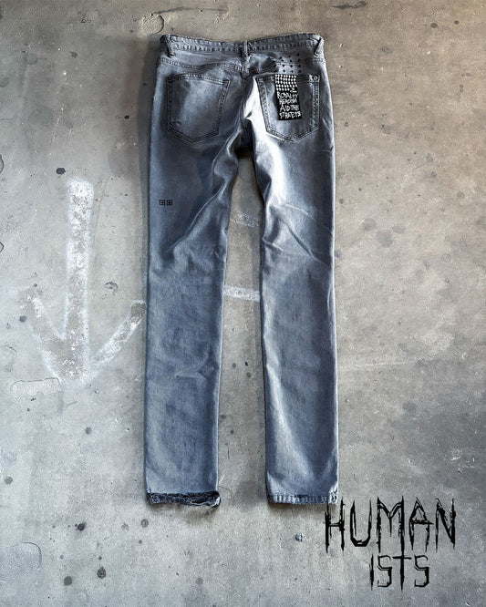 DISTRESSED GREY VAN WINKLE DENIM