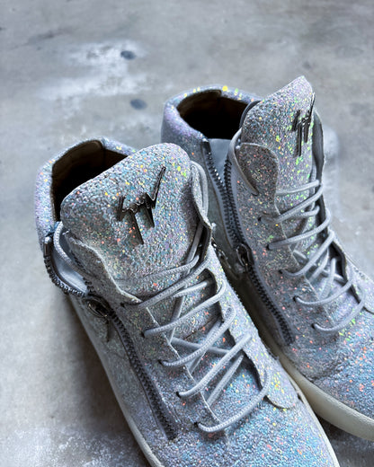 GLITTER ‘KRISS’ ZIP HIGH TOPS