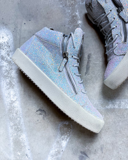 GLITTER ‘KRISS’ ZIP HIGH TOPS