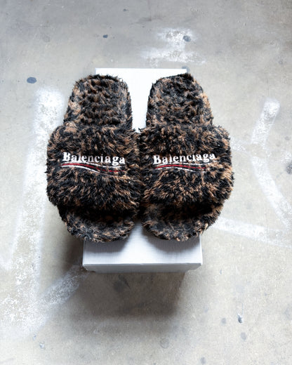 LEOPARD POLITICAL CAMPAIGN FURRY SLIDERS