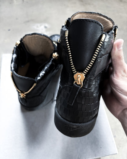 COBY GOLD PLATE SNAKE HIGH TOPS