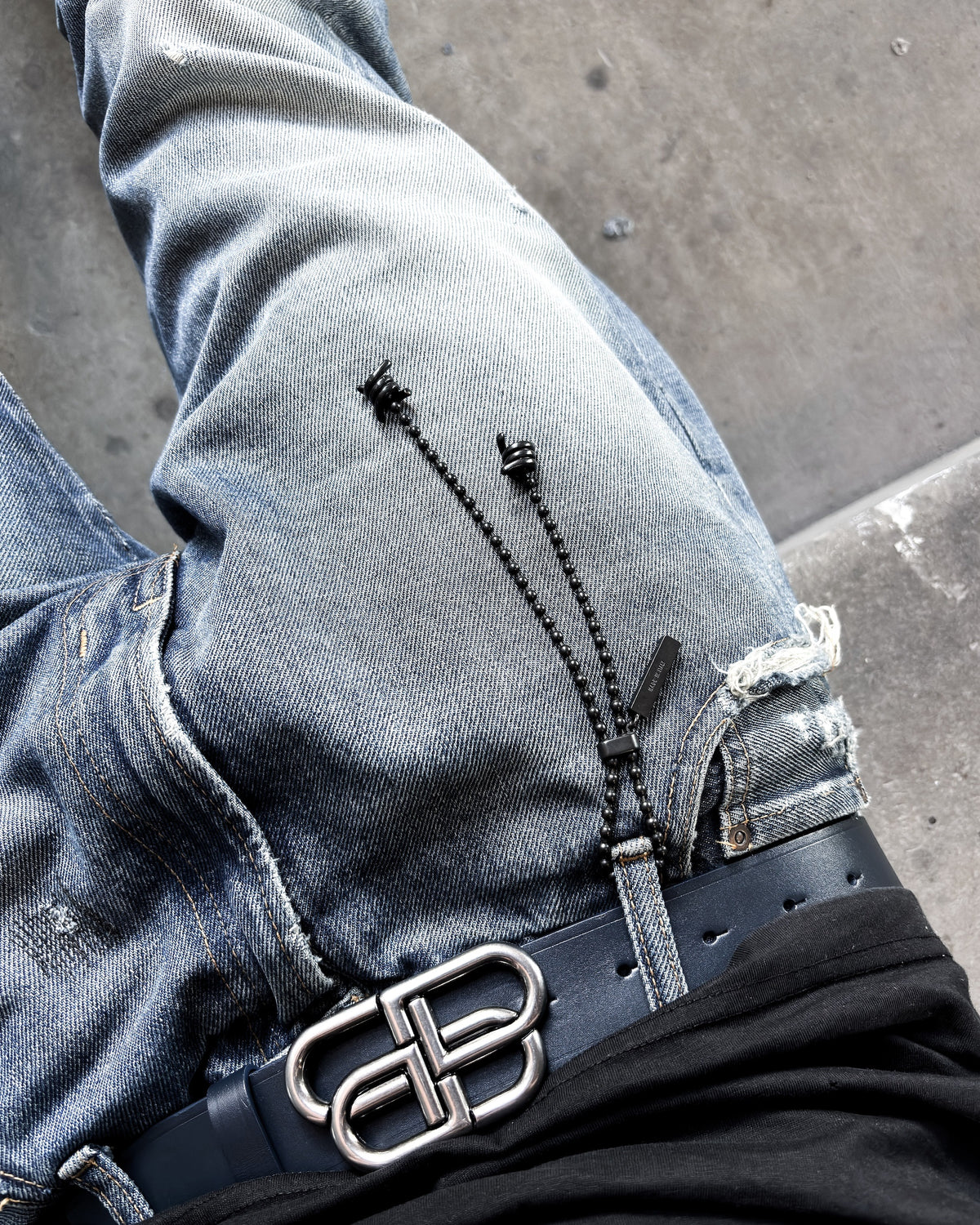 BLUE MONOGRAM BB BELT