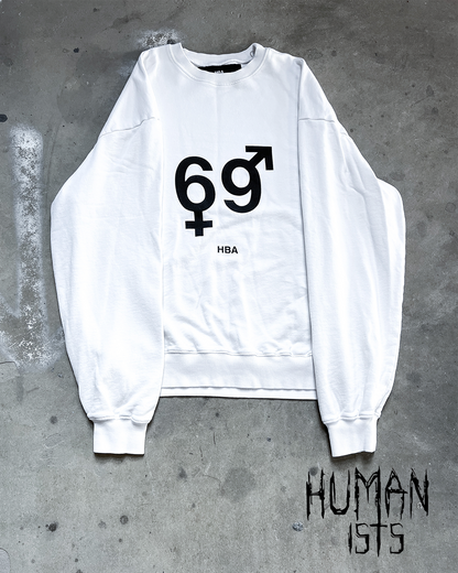 WHITE 69 SWEATSHIRT