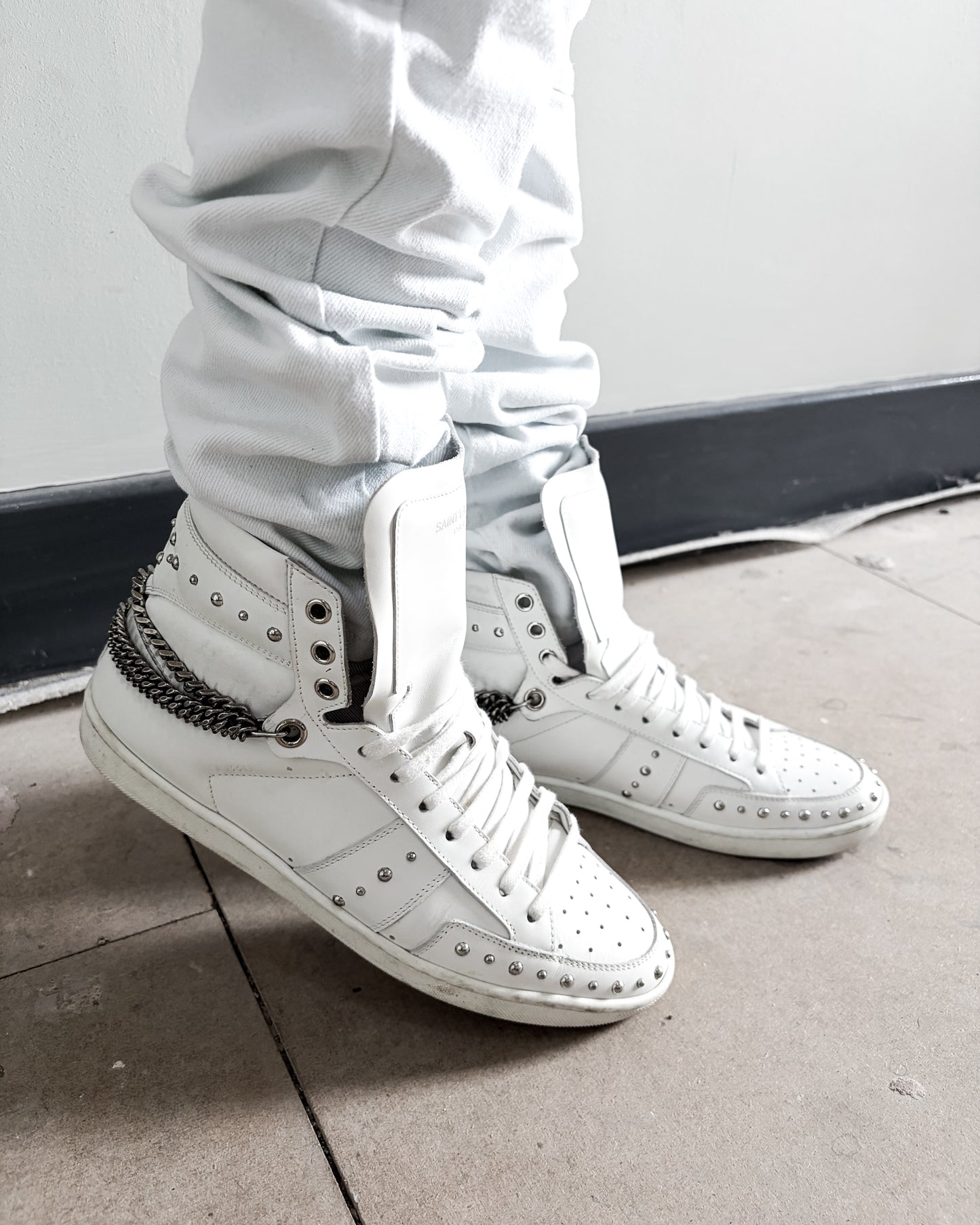 F/W15 22H CHAIN STUDDED “WOLLY” HIGH TOP