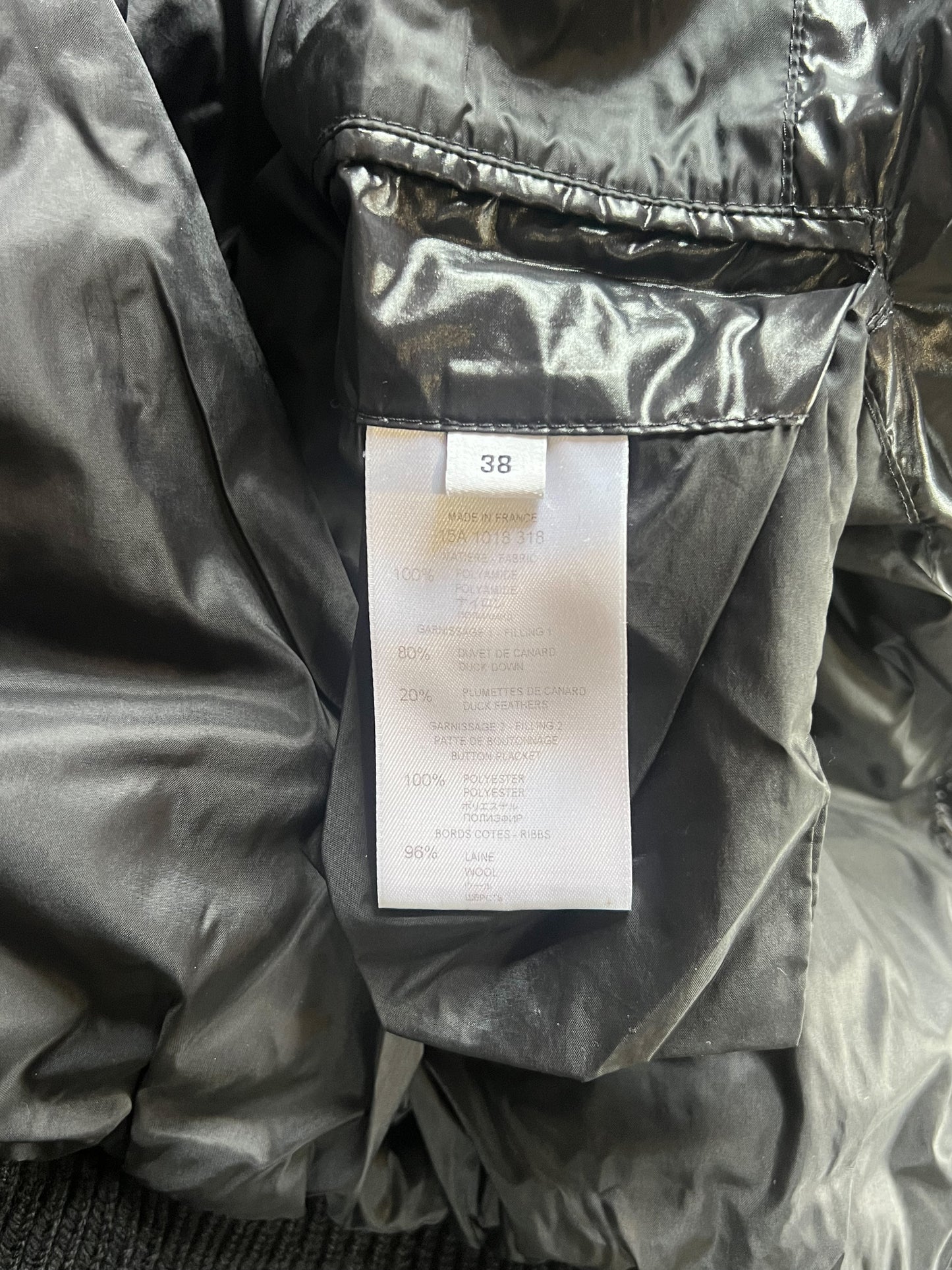 A/W15 WAXED BLACK PUFFER