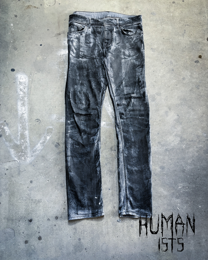 S/S16 BLACK PAINTED SLIM DENIM BY ALEXANDER WANG