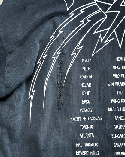 F/W18 DISTRESSED WORLD TOUR HOODIE