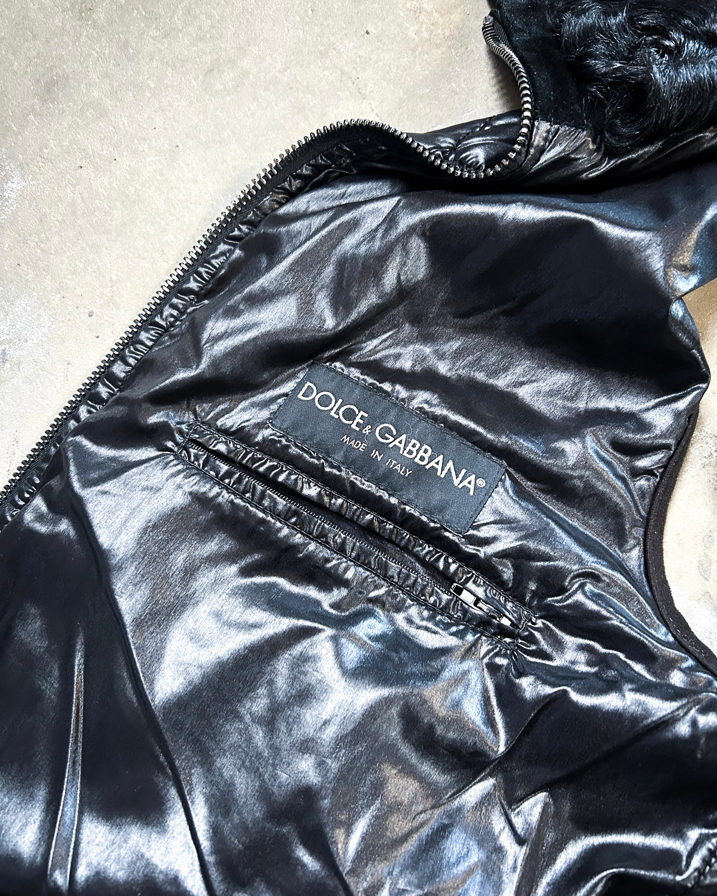 A/W06 SHEARLING COLLAR GILET