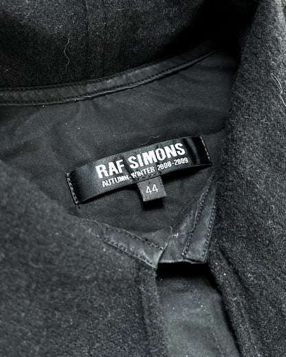 AW08 SCARF COLLAR BUTTON UP