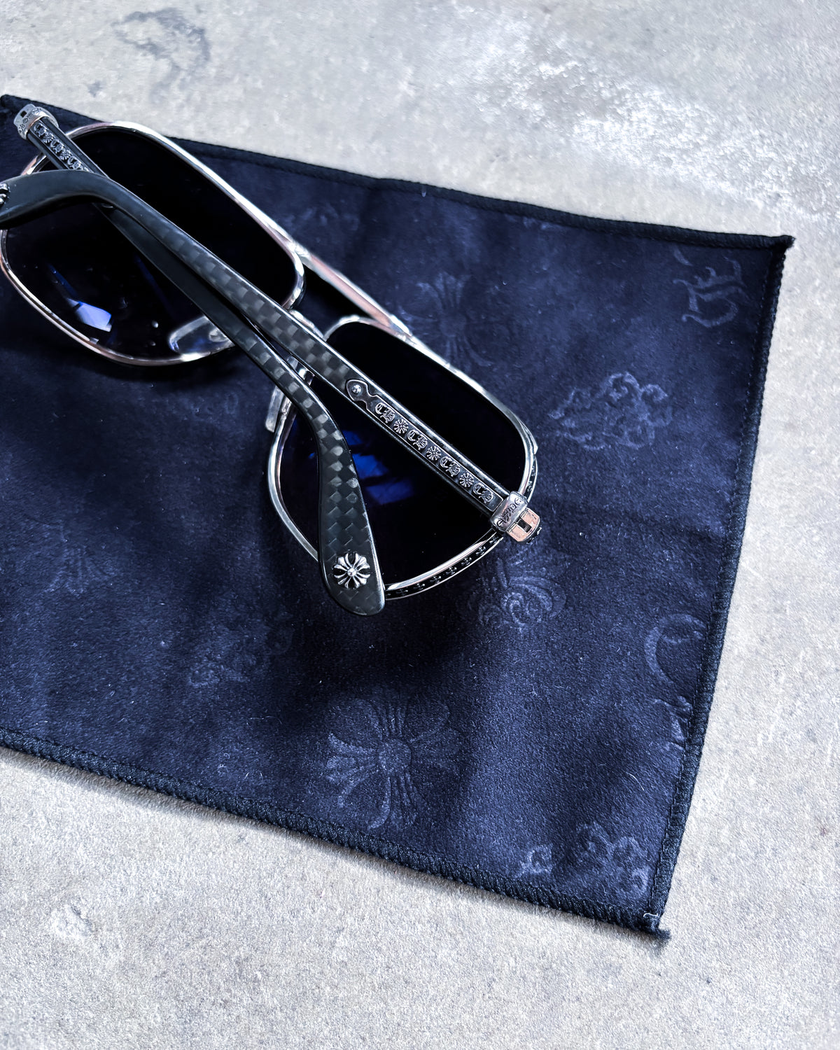 SILVER ‘BONEYARD I’ SUNGLASSES