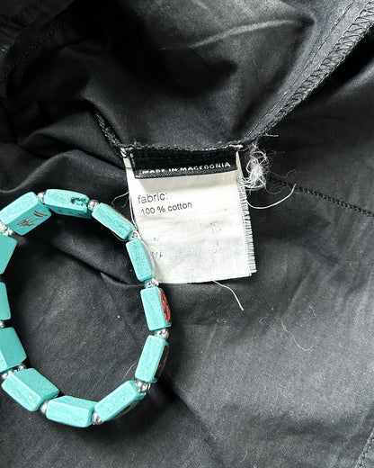 AW08 SCARF COLLAR BUTTON UP