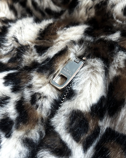F/W17 LEOPARD PLUSH BACKPACK