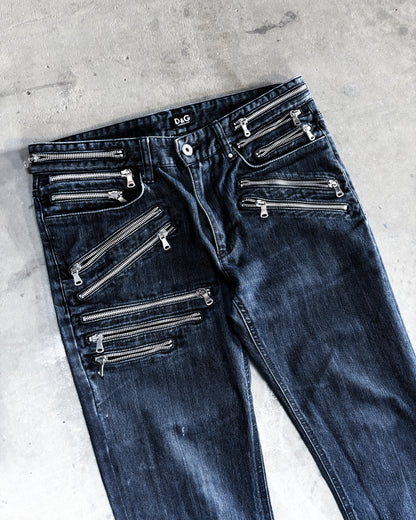 S/S08 MULTI ZIP DENIM