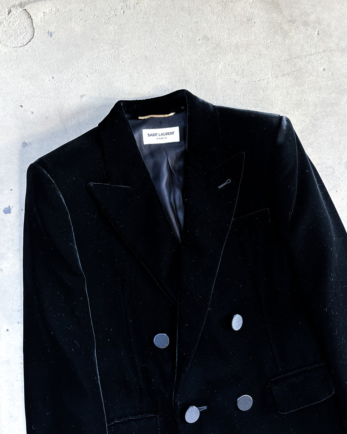 F/W20 DOUBLE BREASTED VELVET JACKET
