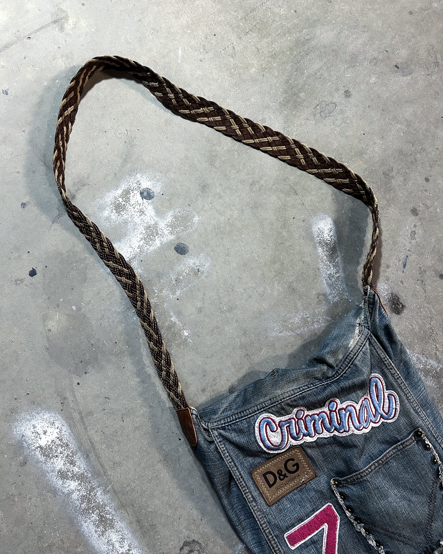 S/S02 ‘CRIMINAL’ DENIM MESSENGER BAG