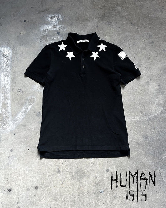 F/W17 WHITE STAR APPLIQUÉ BLACK 47 POLO