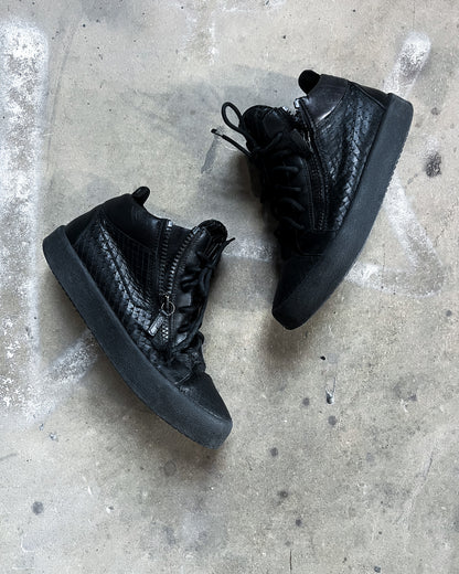 BLACK PYTHON ‘KRISS’ SNEAKERS