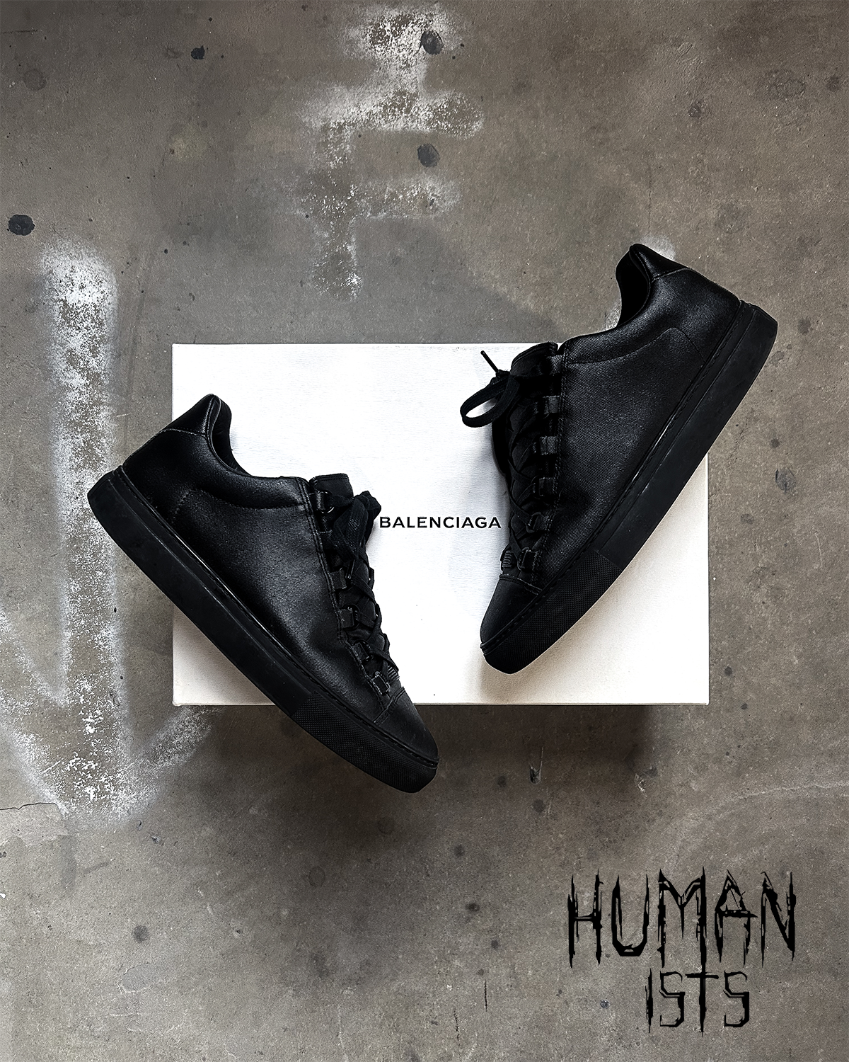 BLACK WAXED DENIM ARENAS