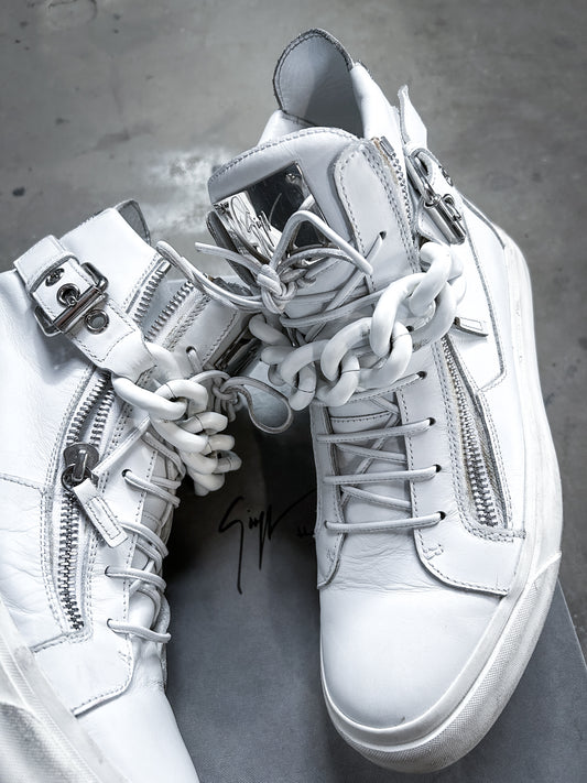 A/W14 CHAIN MONO HIGH TOP SNEAKER