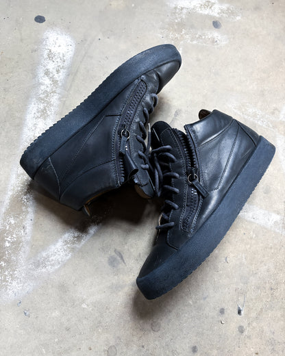 BLACK KRISS HIGH TOP SNEAKERS