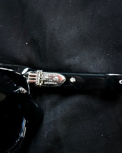 BLACK CLITTERATI WAYFARER SUNGLASSES