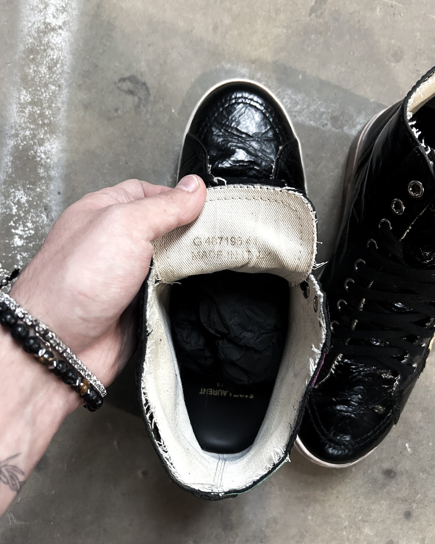 SMOKING PATCH HIGH TOPS