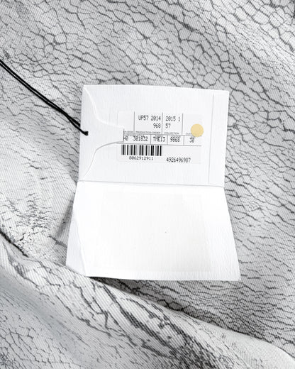 A/W14 WHITE CRACKED PAINT DENIM