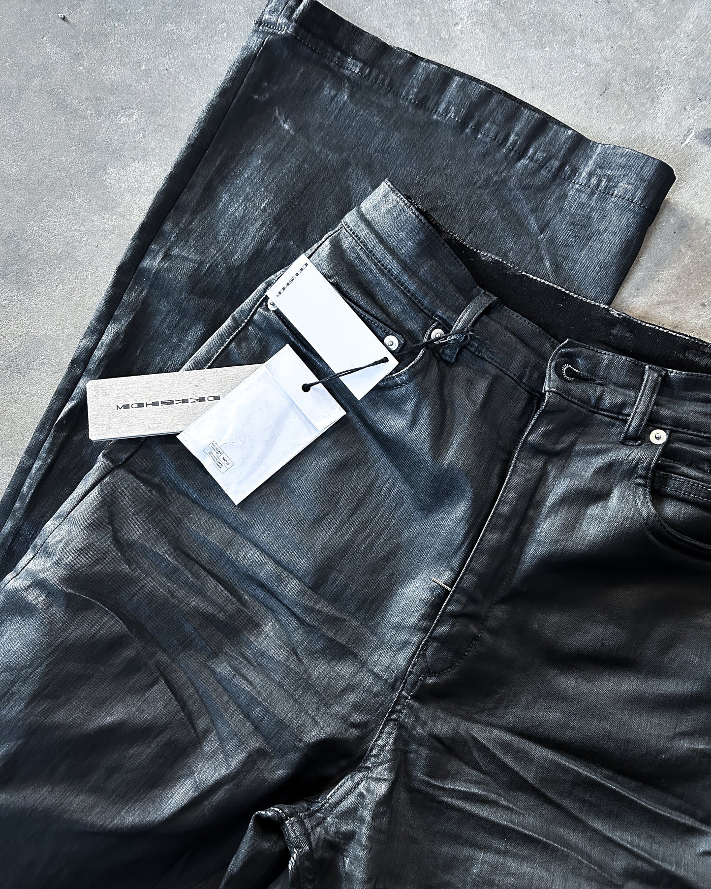 F/W25 “CONCORDIANS” WAXED BOLAN BOOTCUT