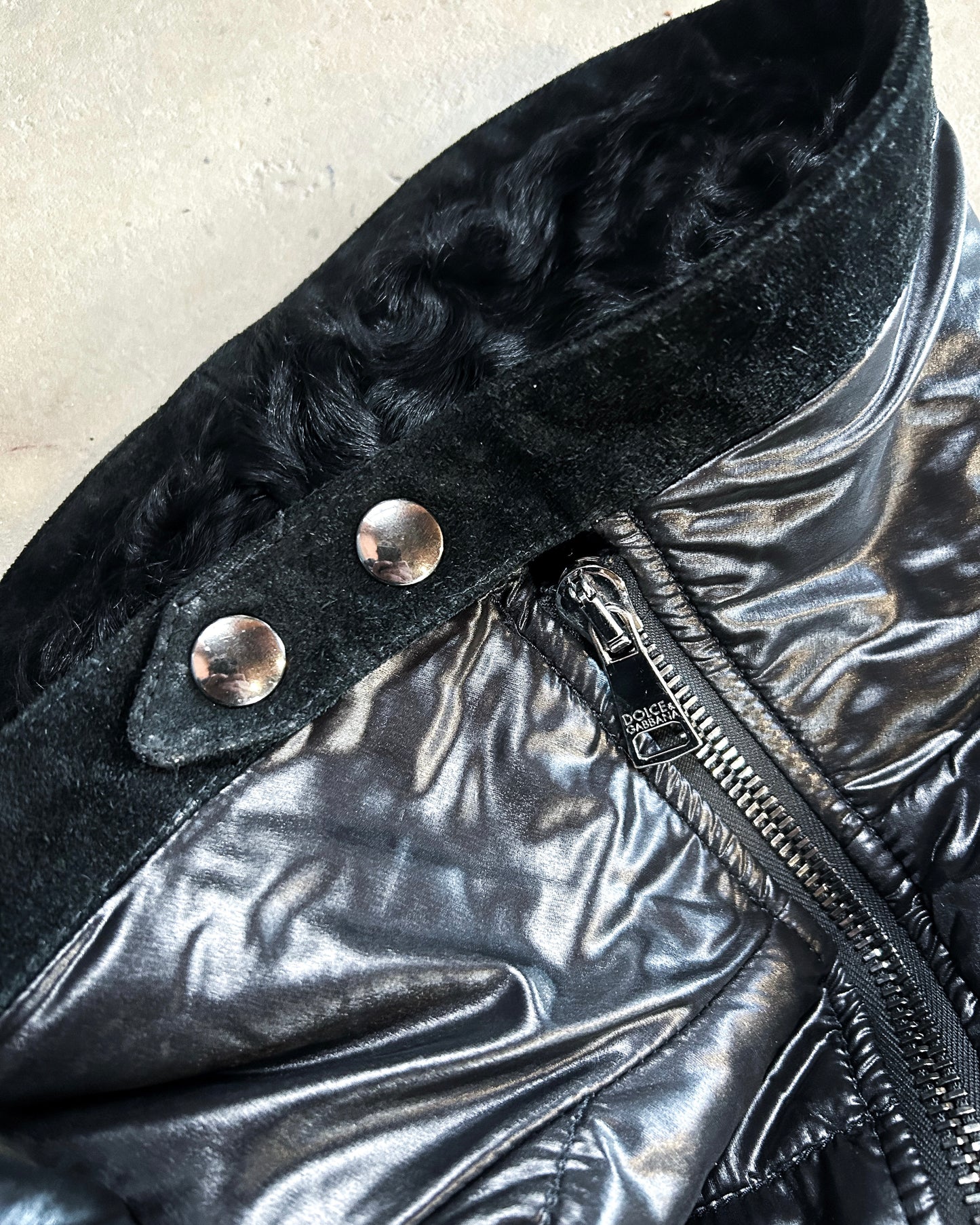 A/W06 SHEARLING COLLAR GILET